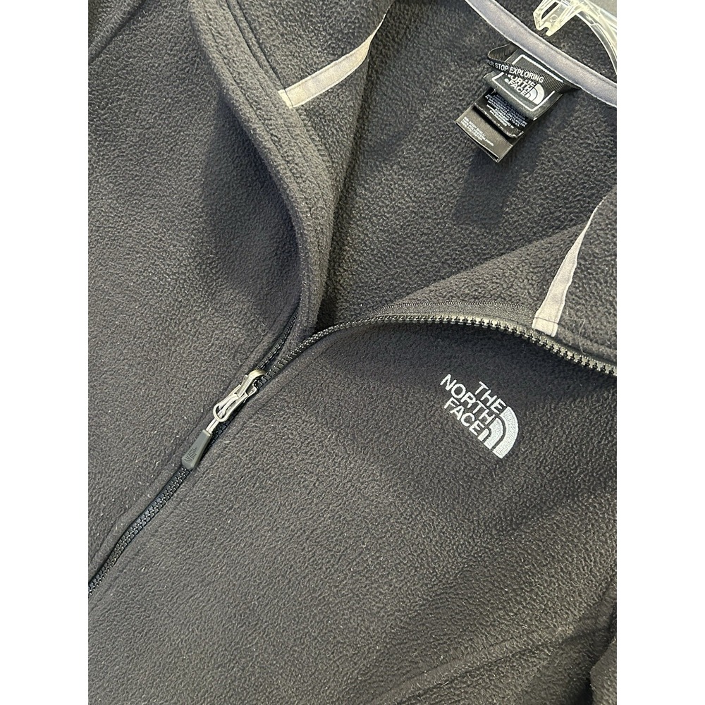 The North Face Fleece Jacket Womens Medium Black Full‎ Zip Outdoor Hiking Warm - Picture 4 of 7